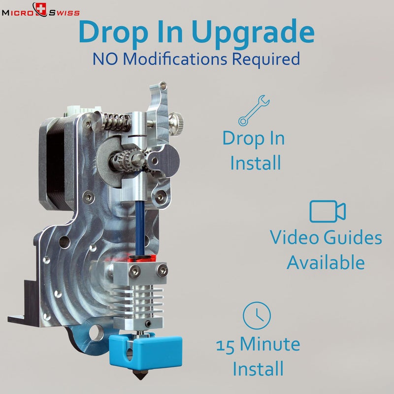 Micro-Swiss Microswiss Direct Drive Extruder for Creality CR-10 / Ender 3 Printers - Image 5